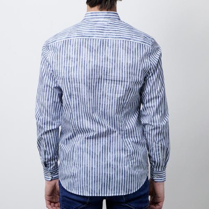 Camisa Sseinse S20-CE510SS blu/bianco