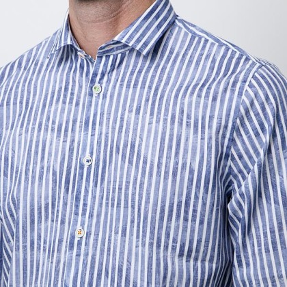 Camisa Sseinse S20-CE510SS blu/bianco