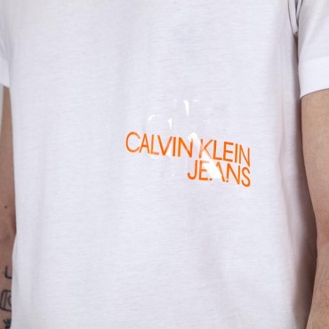 Camiseta Calvin Klein Jeans J30J317507YAF Blanco