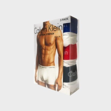 Boxer Calvin Klein pack3 0000U2664GM9E Blanco XL.